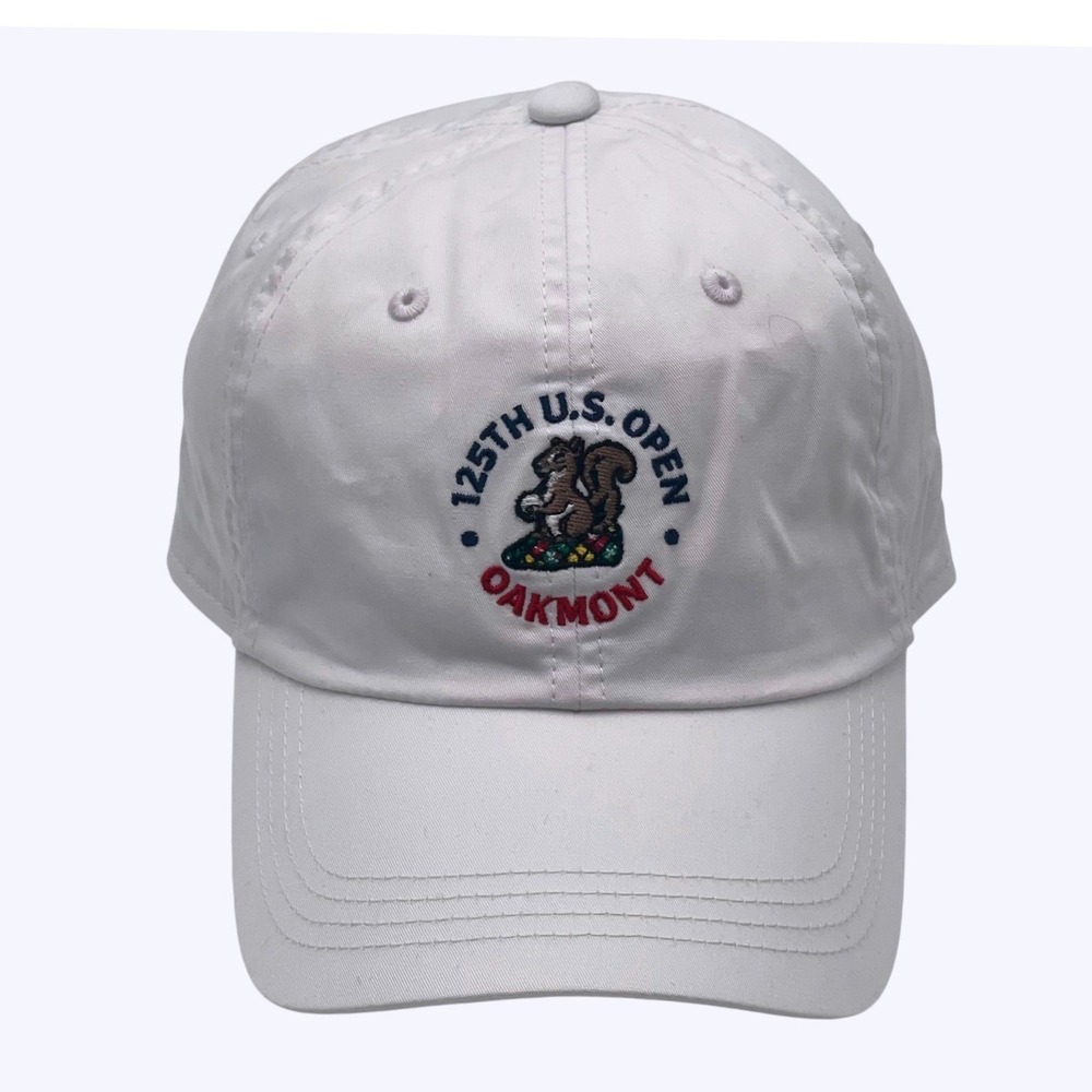 Ahead 125th US Open Oakmont White Golf Hat USGA Member Lightweight Adjustable